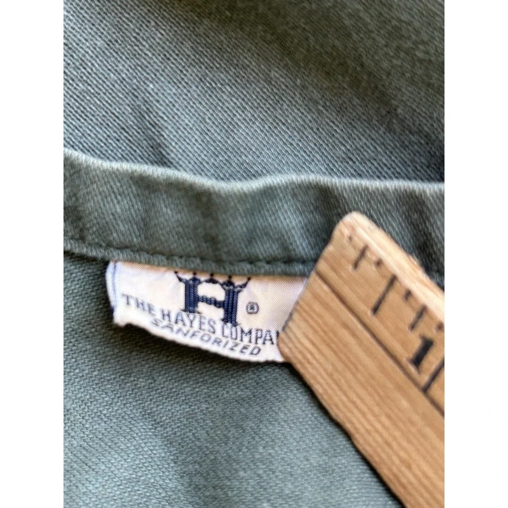Vintage U.S. Army OG-107 Shirt 70th‎ Infantry Patch BVD Hayes Co Medium